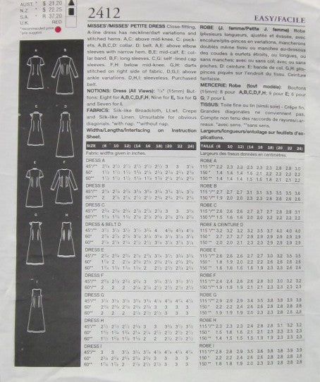 MISSES/MISSES PETITE DRESS