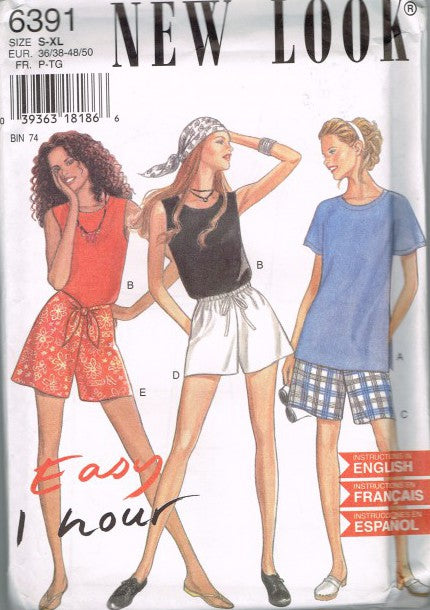 FOUR SIZES IN ONE BLOUSE, TOP, TANK TOP AND SHORTS