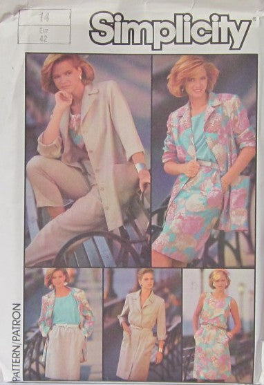 TOP, SKIRT, PANTS AND UNLINED JACKET OR DRESS