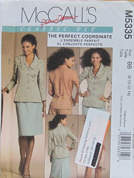 MISSES' LINED JACKET, SKIRT AND PANTS