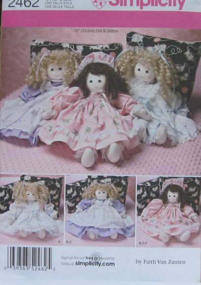 STUFFED DOLL AND CLOTHES