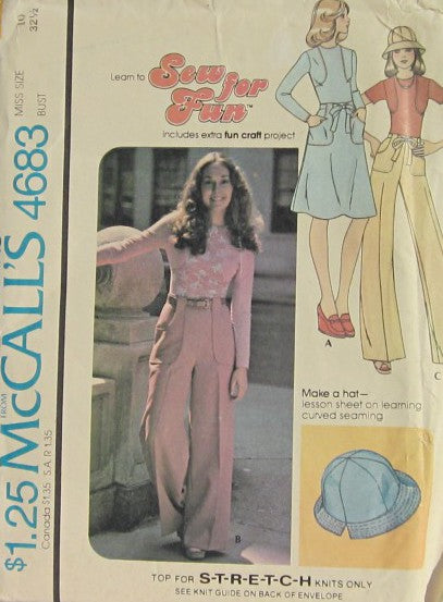 MISSES TOP, SKIRT AND PANTS
