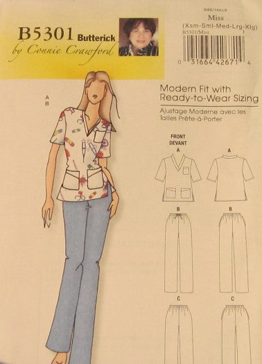 MISSES'/WOMEN'S TOP AND PANTS