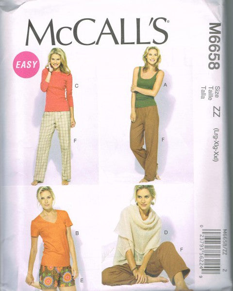 MISSES' TOPS, SHORTS AND PANTS