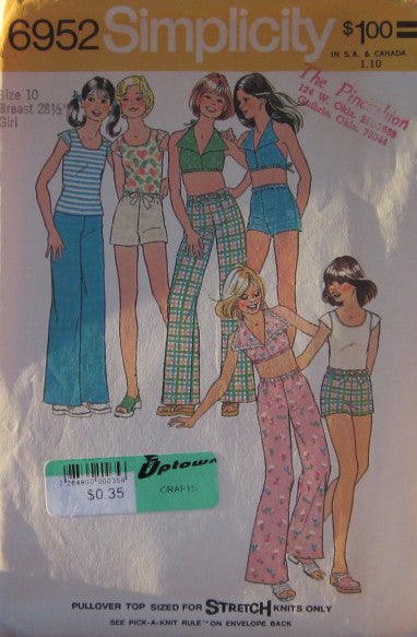 GIRLS PANTS OR SHORTS TOP AND HALTER-TOP