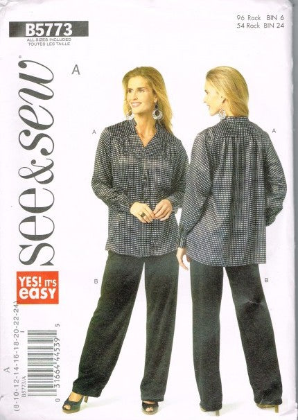 MISSES' SHIRT AND PANTS