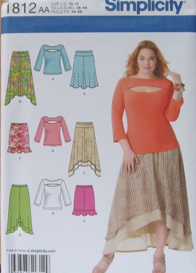 MISSES/WOMENS SKIRTS AND KNIT TOP