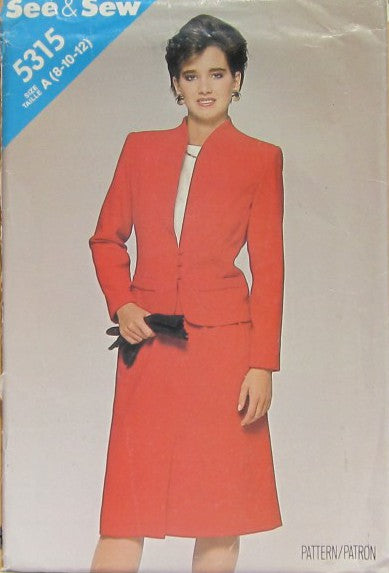 MISSES' JACKET AND SKIRT