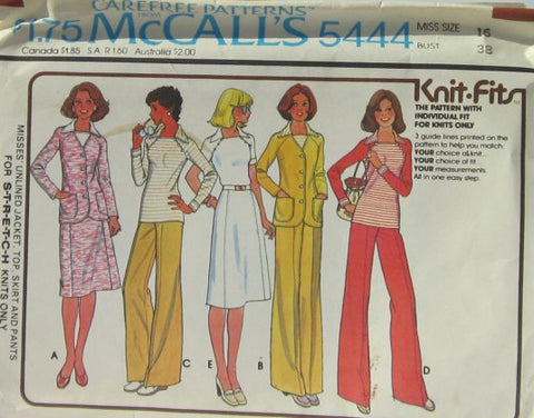 MISSES JACKET TOP SKIRT AND PANTS
