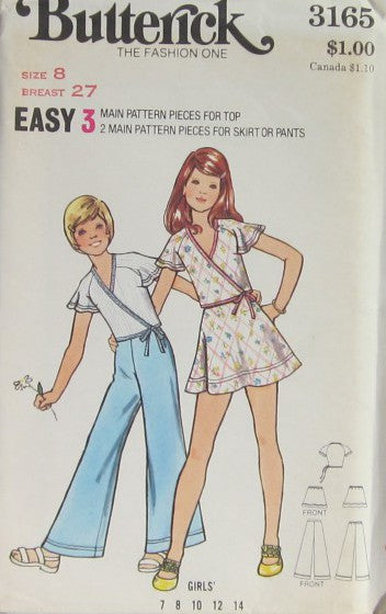 GIRLS TOP SKIRT AND PANTS