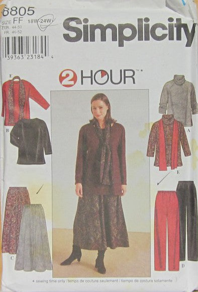 WOMEN'S TOP, SKIRT AND PANTS AND SCARF