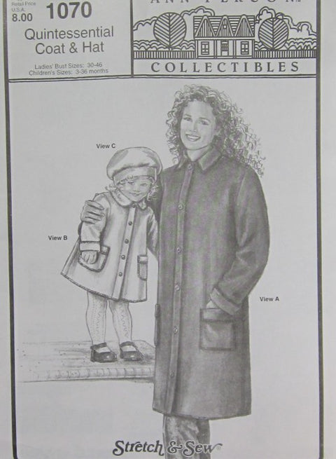 LADIES AND CHIDRENS COAT AND HAT