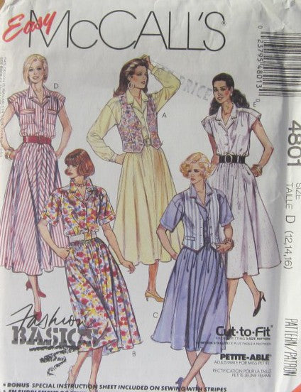MISSES VEST AND DRESS