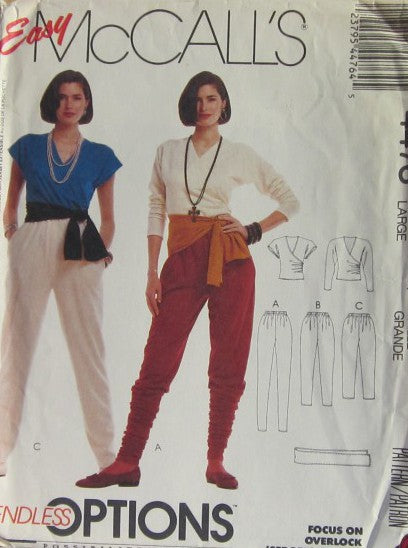 MISSES TOP PANTS AND SASH