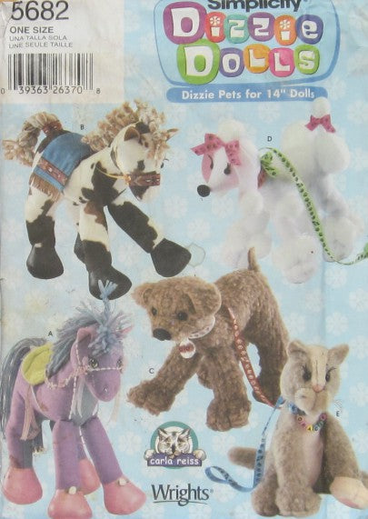 STUFFED PETS FOR 14" (35.5CM) DOLL