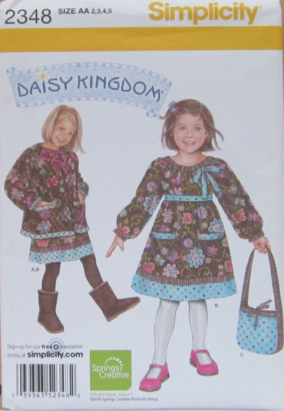 CHILD'S DRESS, JACKET AND BAG