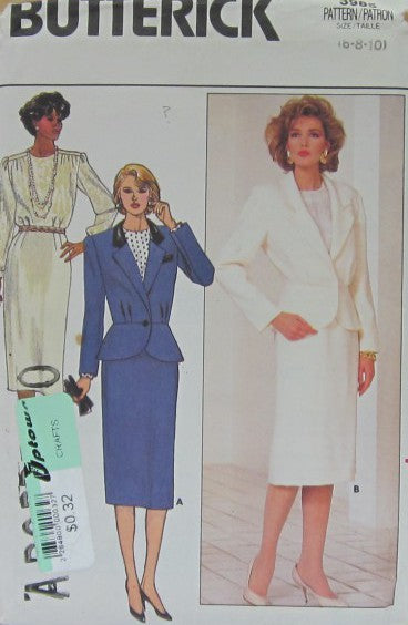 MISSES/ MISSES PETITE JACKET SKIRT ANS BLOUSE