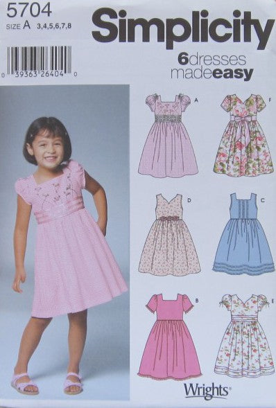 CHILD'S DRESS WITH BODICE AND SLEEVE VARIATIONS