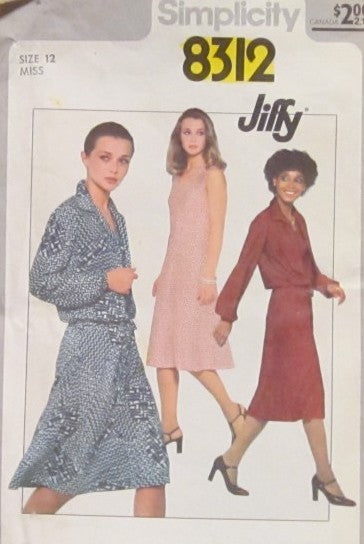 MISSES JIFFY DRESS AND UNLINED JACKET