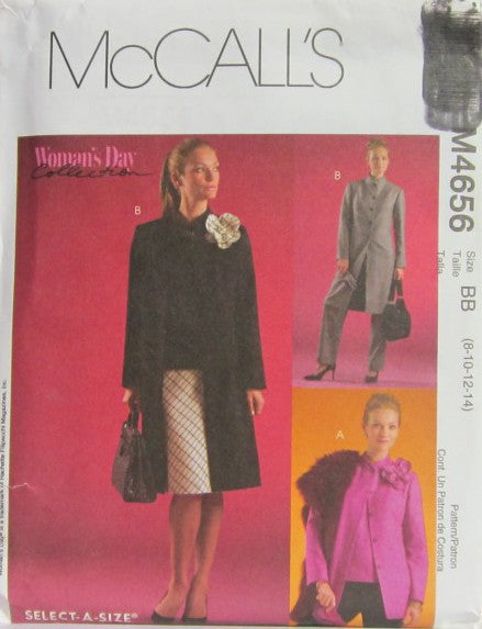 MISSES'/MISS PETITE UNLINED JACKET IN TWO LENGTHS, TOP, BIAS SKIRT,