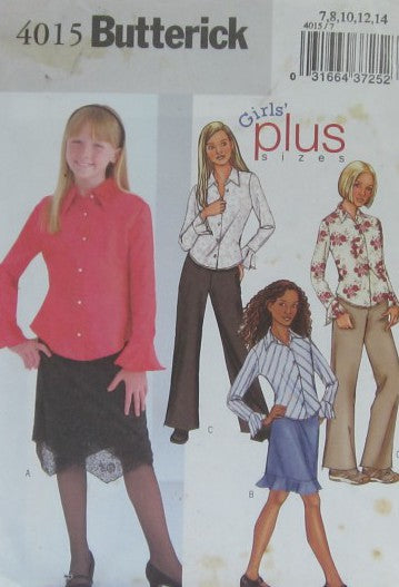 GIRLS/GIRLS PLUS BLOUSE SKIRT AND PANTS