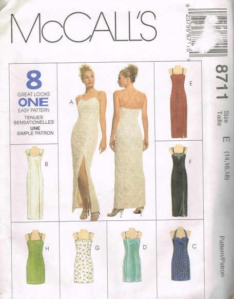 MISSES' LINED DRESS IN TWO LENGTHS