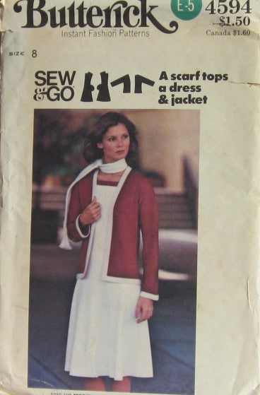 MISSES JACKET DRESS AND SCARF