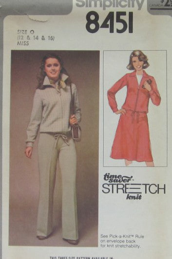 MISSES JACKET SKIRT AND PANTS