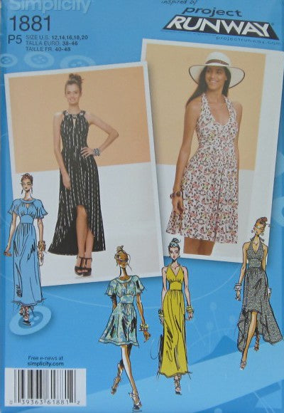 MISSES KNIT DRESS IN THREE LENGTHS WITH BODICE VARIATIONS