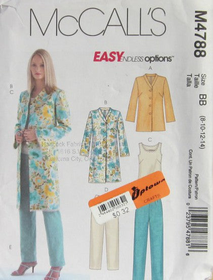 MISSES/MISSES PETITE JACKET TOP AND PANTS