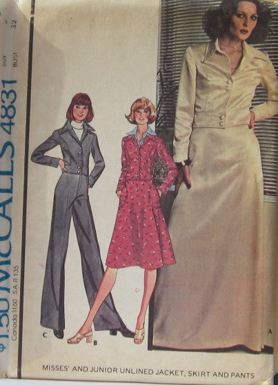 MISSES AND JUNIOR JACKET SKIRT AND PANTS