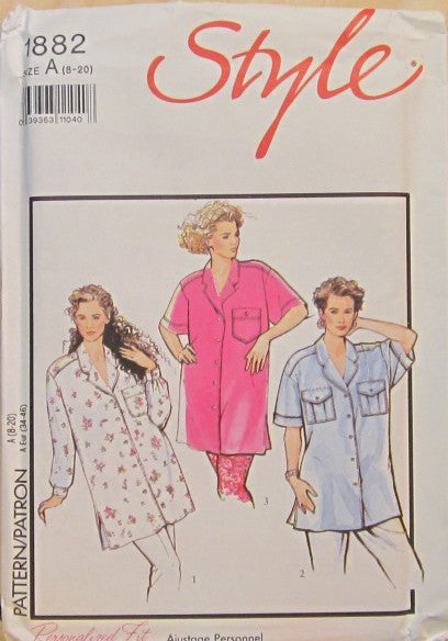 MISSES' LOOSE FITTING SHIRT IN THREE VARIATIONS
