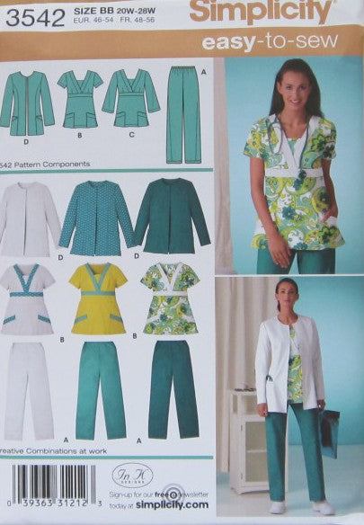 MISSES/WOMENS SCRUB PANTS TOP AND JACKET