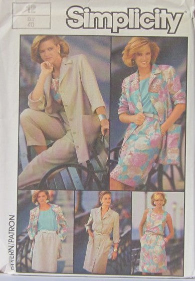 TOP, SKIRT, PANTS AND UNLINED JACKET OR DRESS