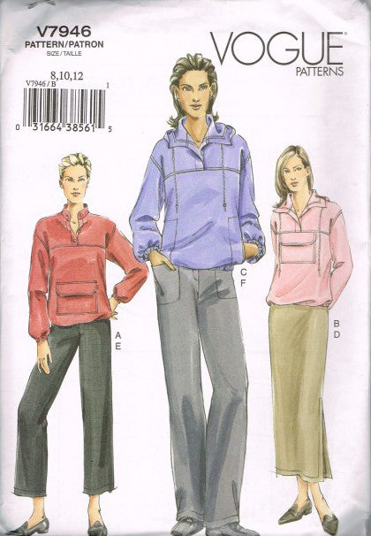 MISSES' TOP, SKIRT AND PANTS