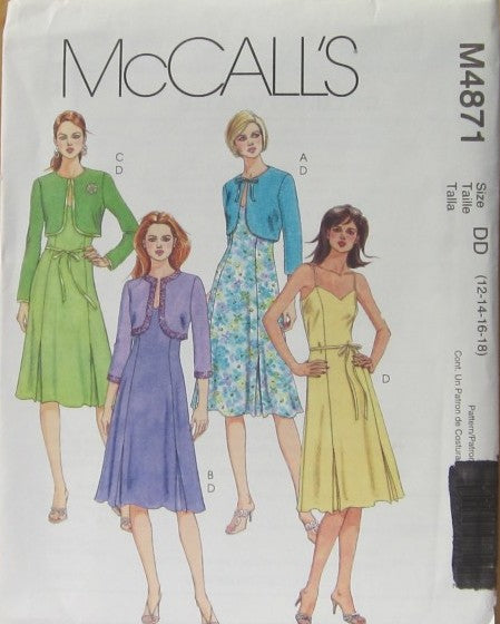 MISSES' SHRUG, DRESS AND BELT
