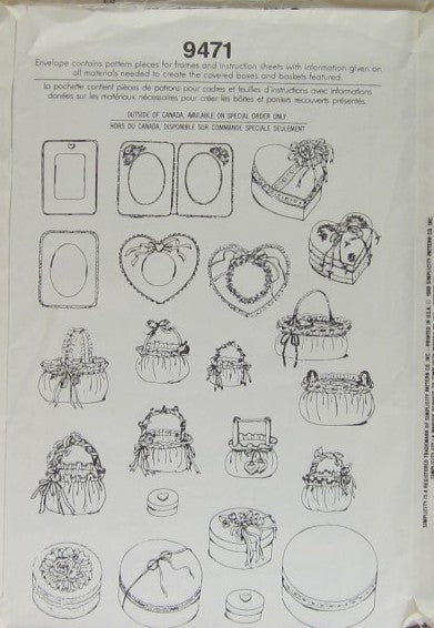 COVERED BOXES AND BASKETS
