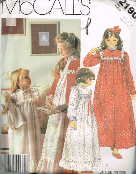 CHILDREN'S AND GIRLS' NIGHTGOWN AND ROBE