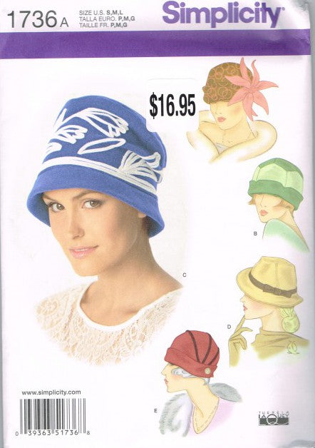 MISSES' HATS IN THREE SIZES
