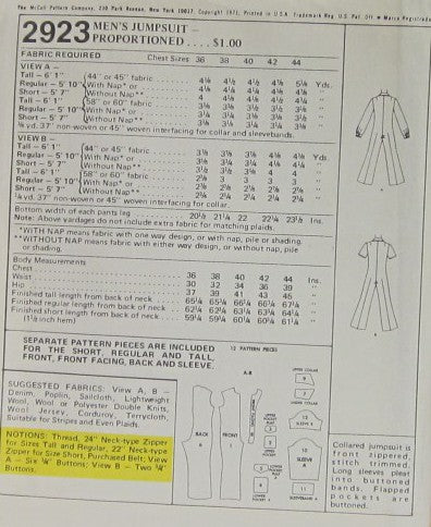 MENS JUMPSUIT