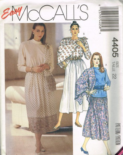 MISSES' TOPS, SKIRT AND SCARVES