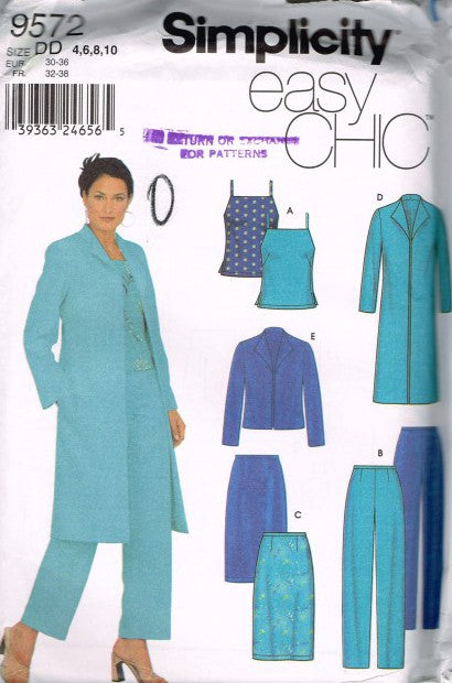 MISSES'/MISS PETITE TOP, SKIRT, PANTS AND LINED JACKET IN TWO
