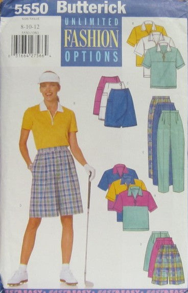 MISSES' TOP, SKORT, SHORTS AND PANTS