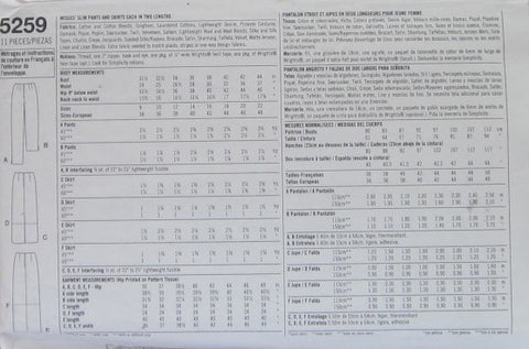 MISSES' SLIM PANTS AND SKIRTS EACH IN TWO LENGTHS