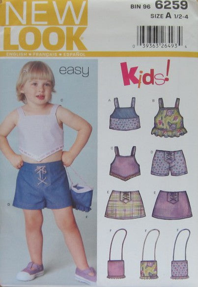 TOPS, SHORTS, SKIRT AND PURSE