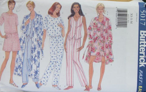 MISSES ROBE BELT TOP SHORT AND PANTS