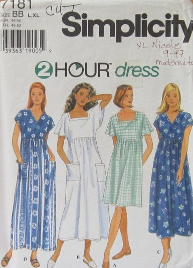 MISSES DRESS CUT