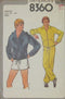 MENS UNLINED JACKET WITH OR WITHOUT HOOD PANTS AND SHORTS
