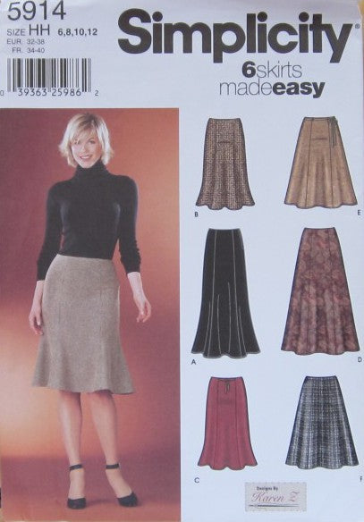 MISSES' SKIRTS EACH IN TWO LENGTHS