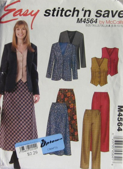 MISSES/MISSES PETITE JACKET VEST PANTS AND SKIRT